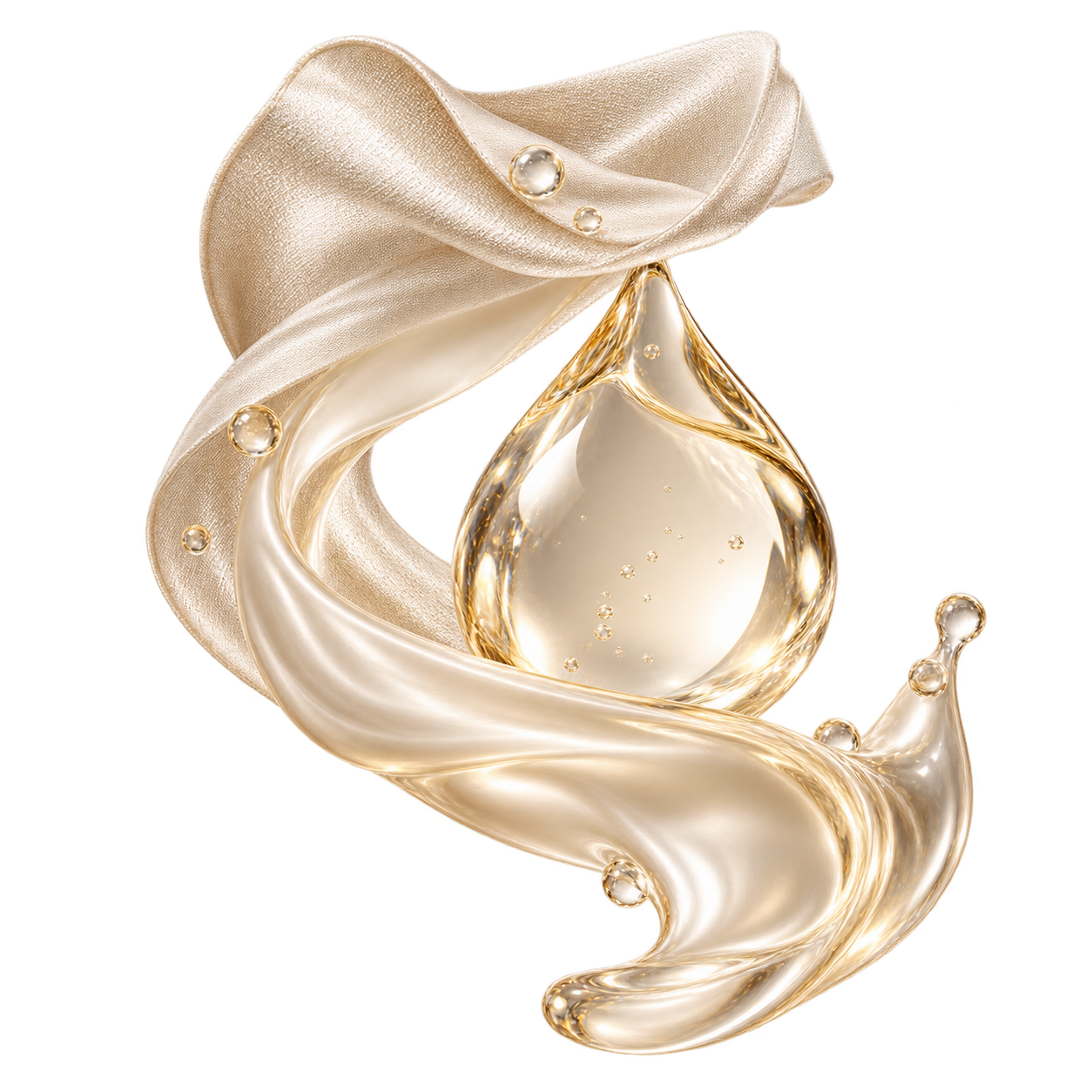 Liquid silk water